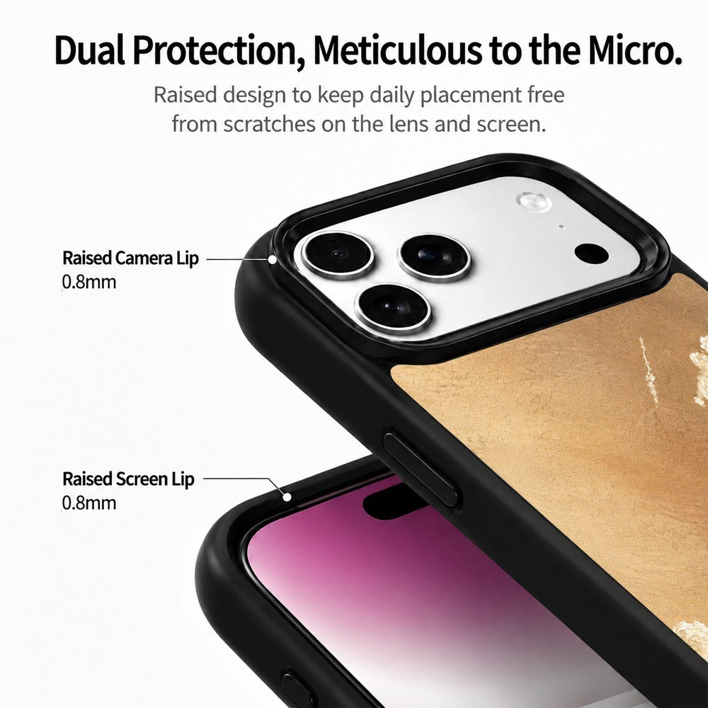 For iPhone 17 Pro Magnetic Case Five Elements Series UV Pattern Printing PC + Silicone Phone Cover (C)