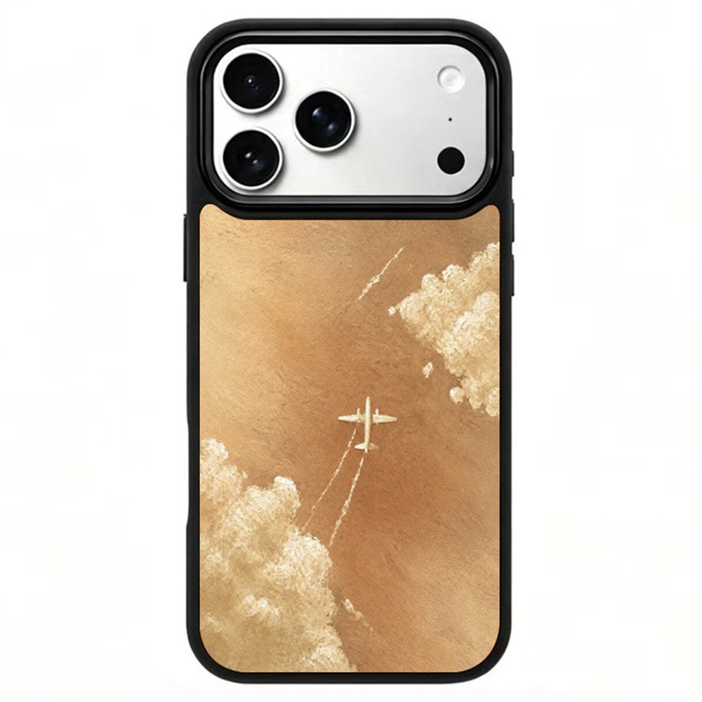 For iPhone 17 Pro Max Magnetic Case Five Elements Series UV Pattern Printing PC + Silicone Phone Cover (C)