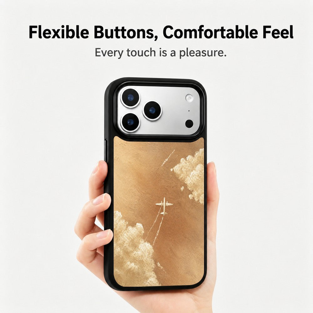 For iPhone 17 Pro Max Magnetic Case Five Elements Series UV Pattern Printing PC + Silicone Phone Cover (C)
