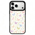 For iPhone 17 Pro Max Magnetic Case Sweet Garden Art Series UV Pattern Print PC + Silicone Phone Cover