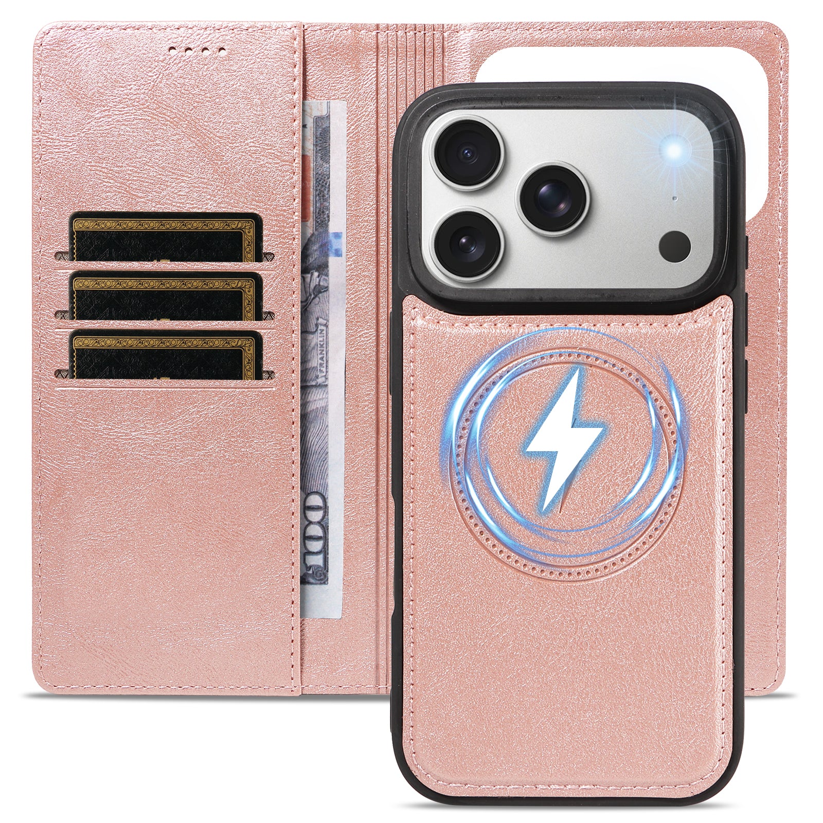 For iPhone 18 Pro / iPhone 17 Pro Magnetic Case Detachable 2 in 1 Leather Wallet Phone Cover