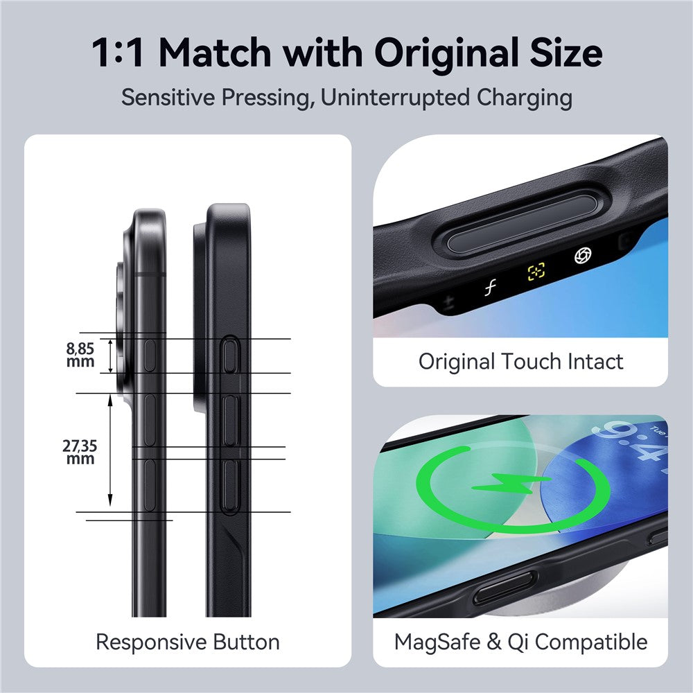 CASEKOO for iPhone 18 Pro Max / 17 Pro Max Case PC + TPU Matte Finish Anti-Fingerprint Phone Cover