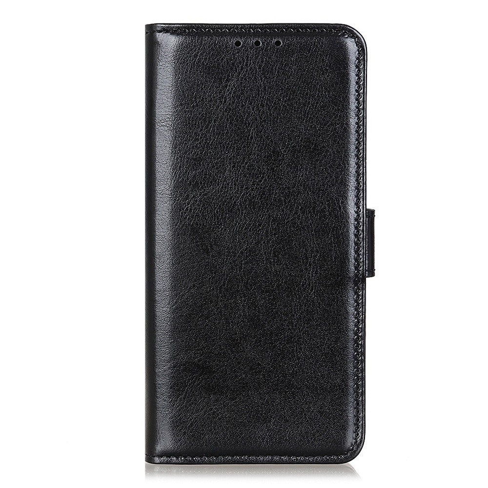 Cell Phone Case Wallet for iPhone 15 , Anti-Scratch Crazy Horse Texture PU Leather Stand Phone Cover