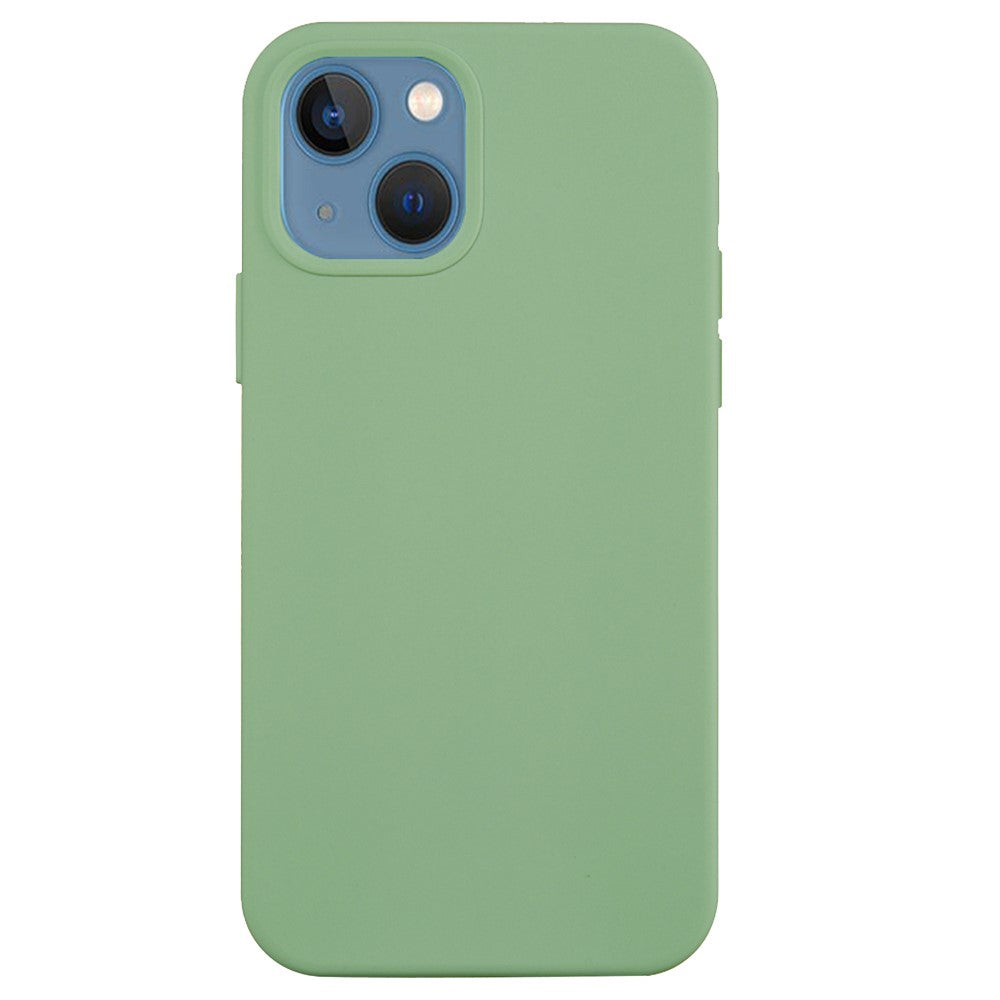For iPhone 15 Flexible Liquid Silicone Phone Case Soft Lining Anti-drop Cover