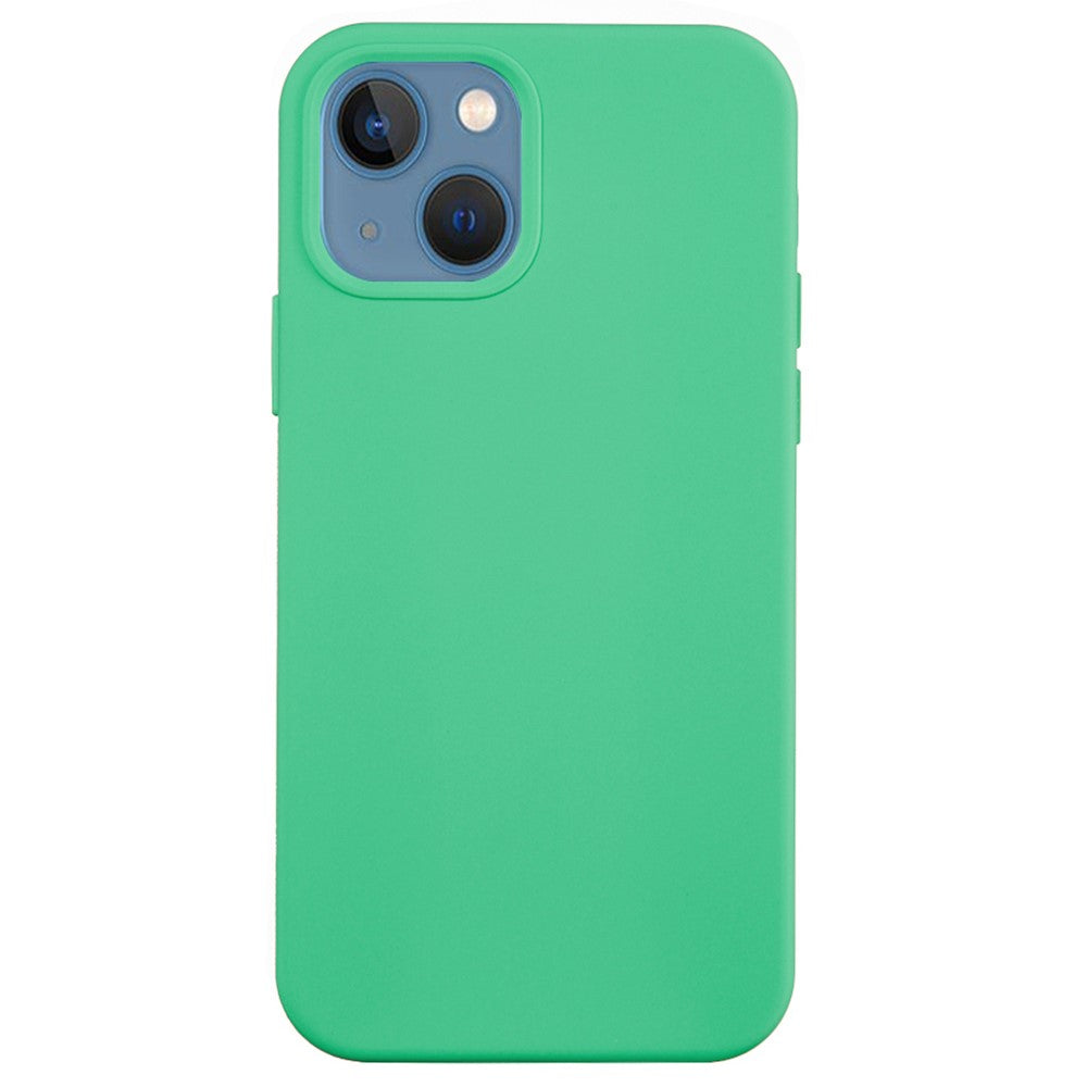 For iPhone 15 Flexible Liquid Silicone Phone Case Soft Lining Anti-drop Cover