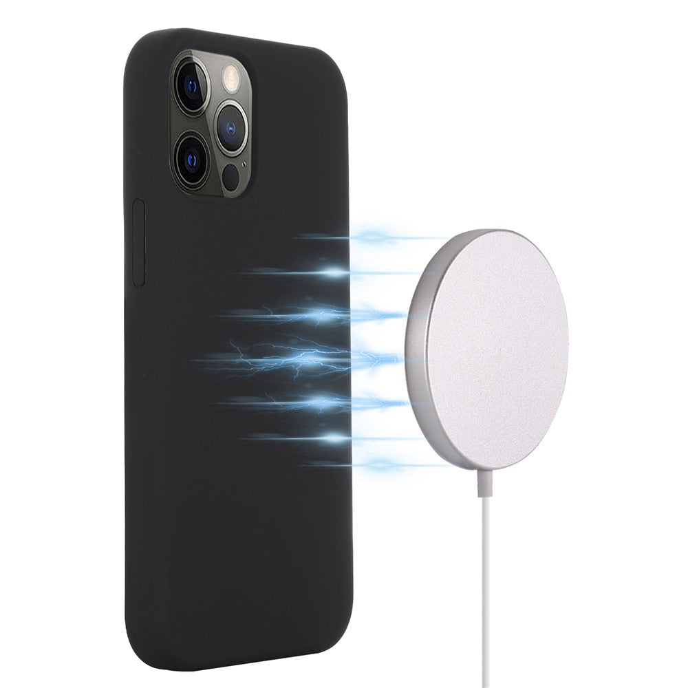 For iPhone 15 Pro Compatible with MagSafe Wireless Charging Phone Case Soft Anti-scratch Silicone Cover