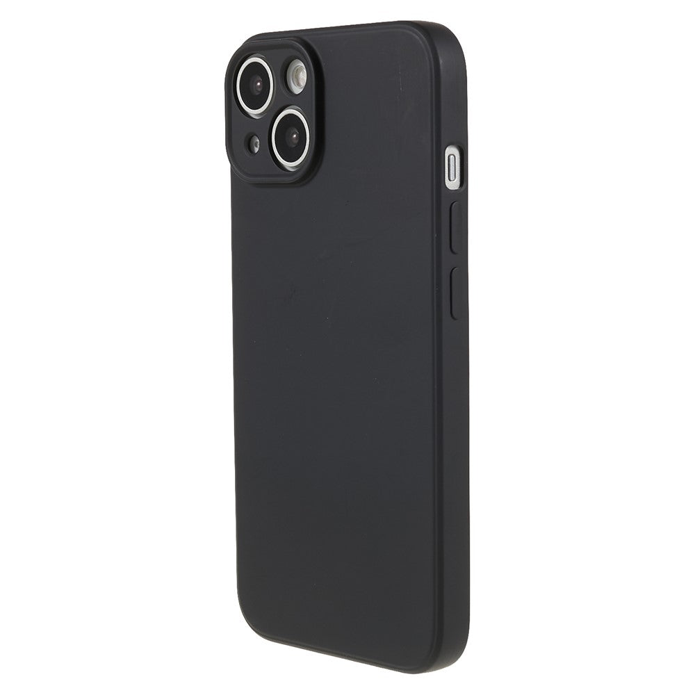 Fiber Lining Shell for iPhone 15 Candy Color Anti-Drop TPU Phone Case Rubberized Phone Cover