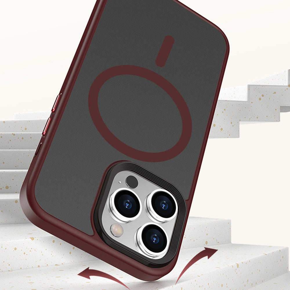 Magnetic Case for iPhone 15 Pro Compatible with MagSafe Skin-touch PC+TPU Matte Phone Cover