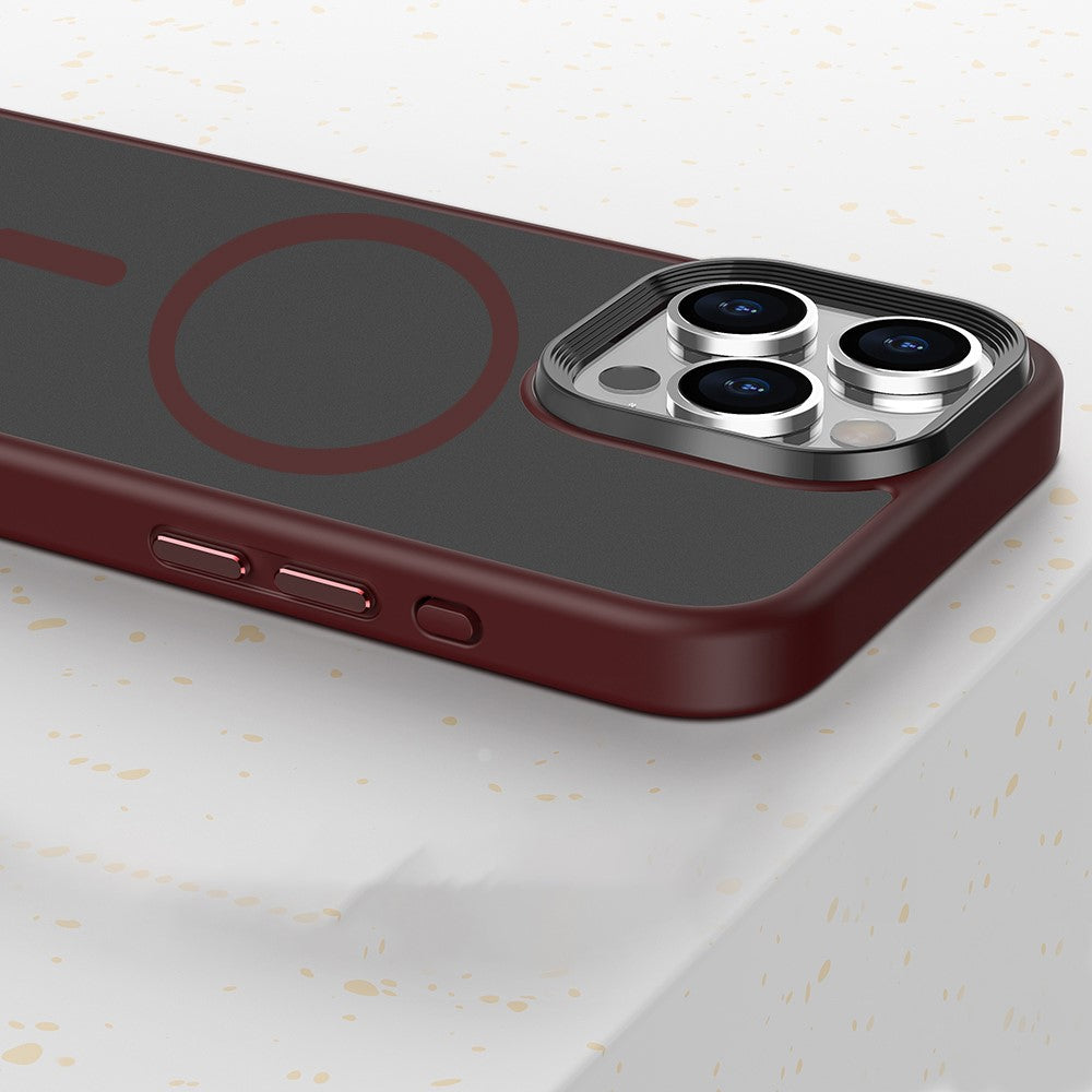 Magnetic Case for iPhone 15 Pro Compatible with MagSafe Skin-touch PC+TPU Matte Phone Cover