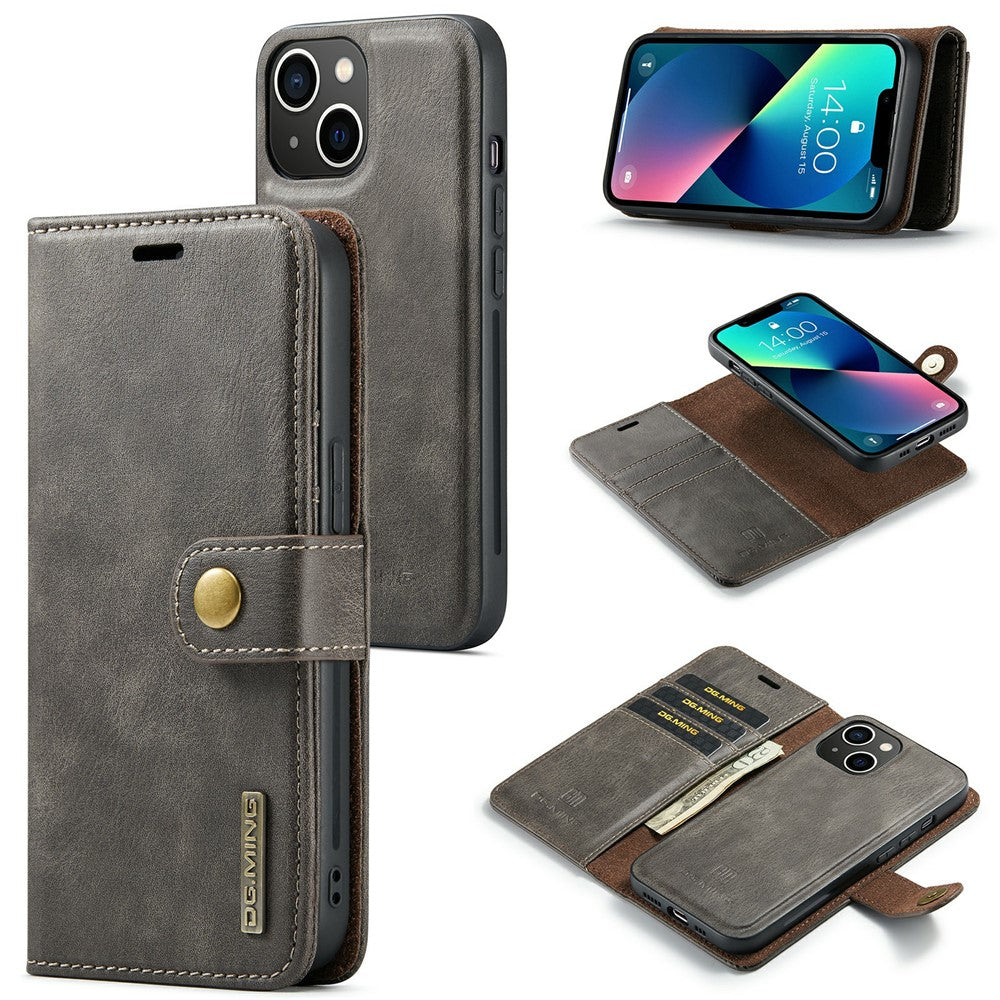 DG.MING iPhone 15 Detachable Magnetic Wallet Case