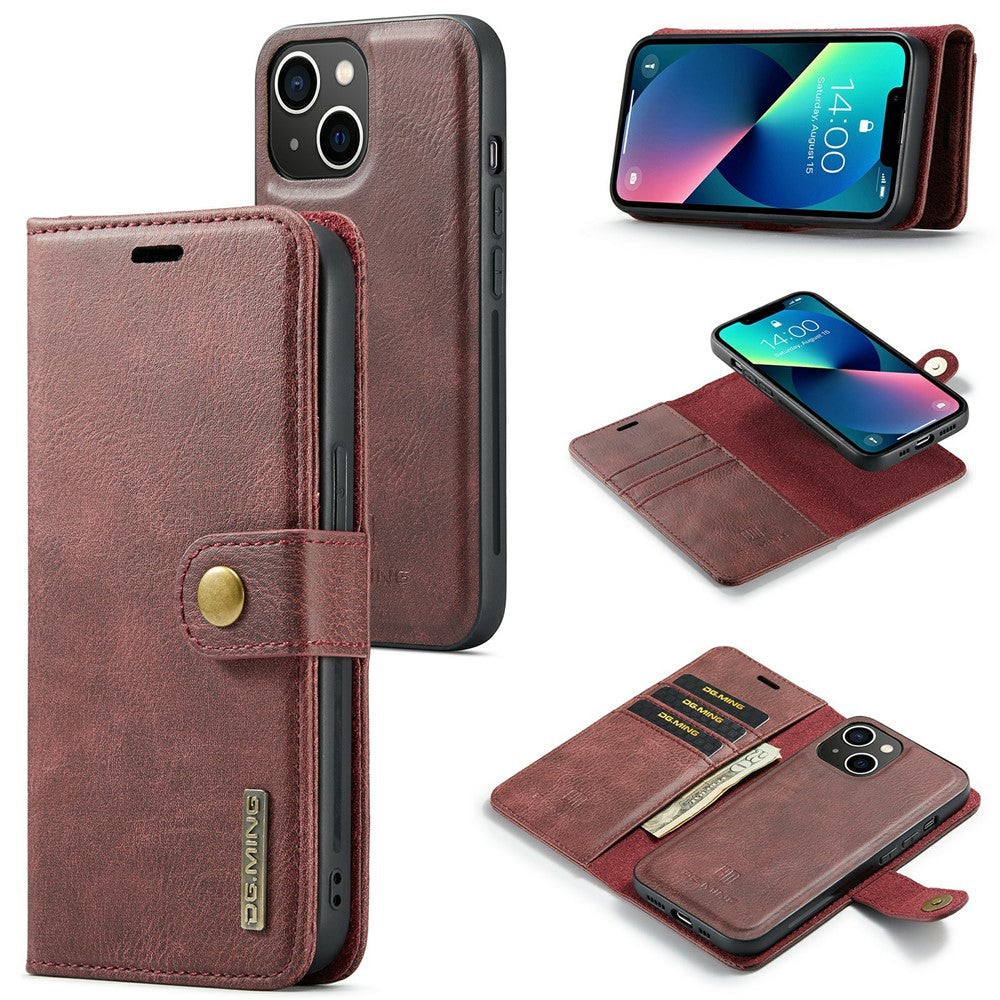 DG.MING iPhone 15 Detachable Magnetic Wallet Case