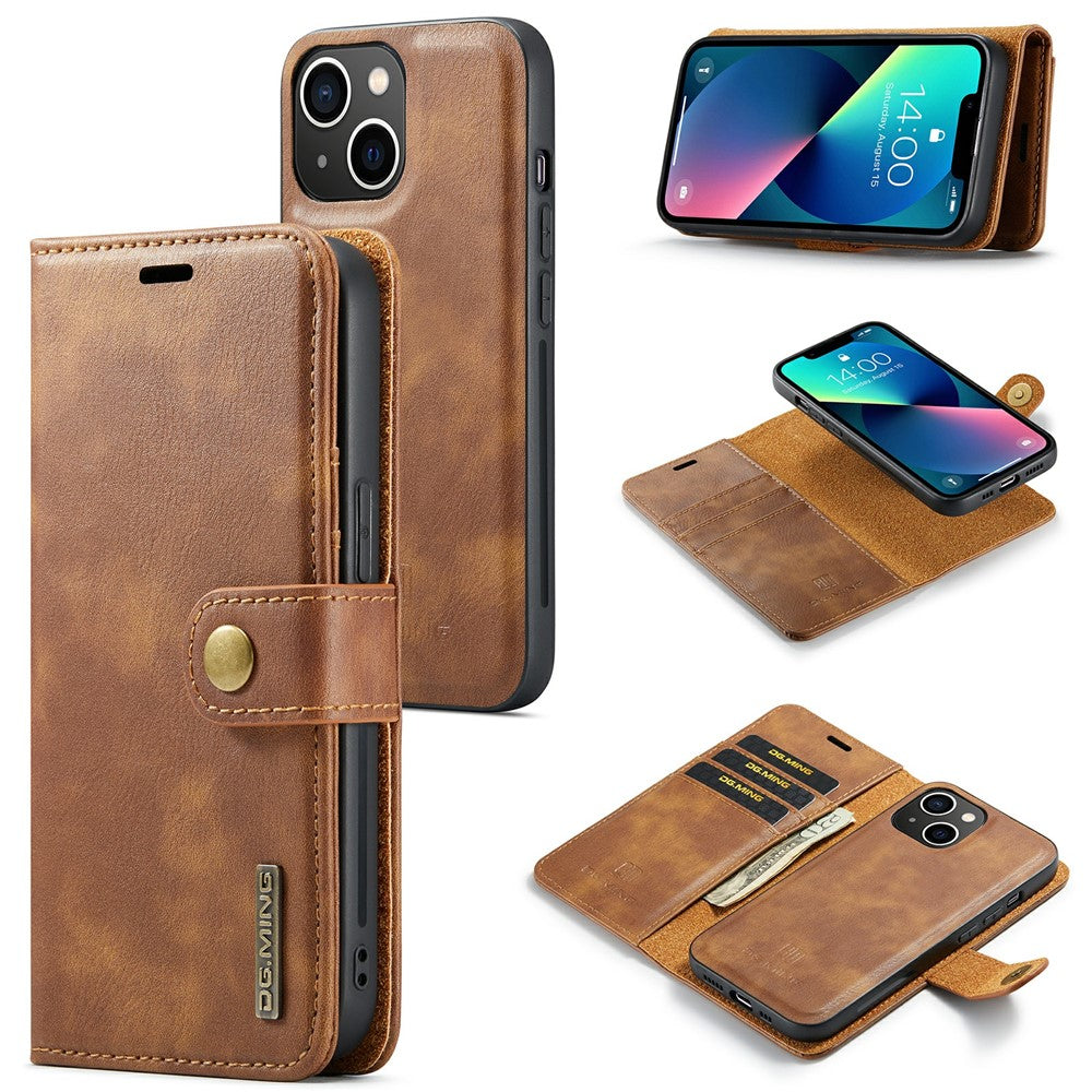 DG.MING iPhone 15 Detachable Magnetic Wallet Case