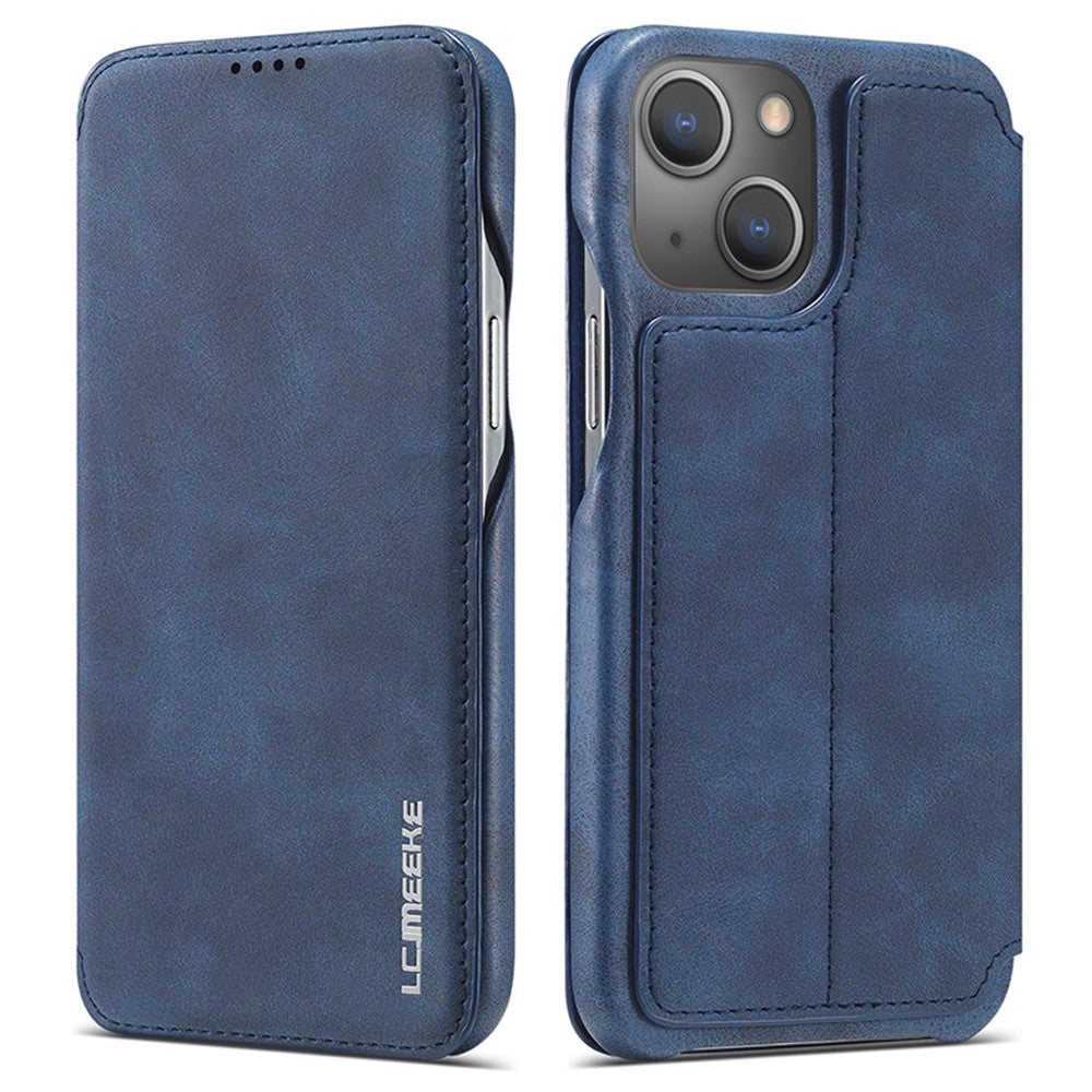 LC.IMEEKE iPhone 15 Leather Stand Case with Card Slot