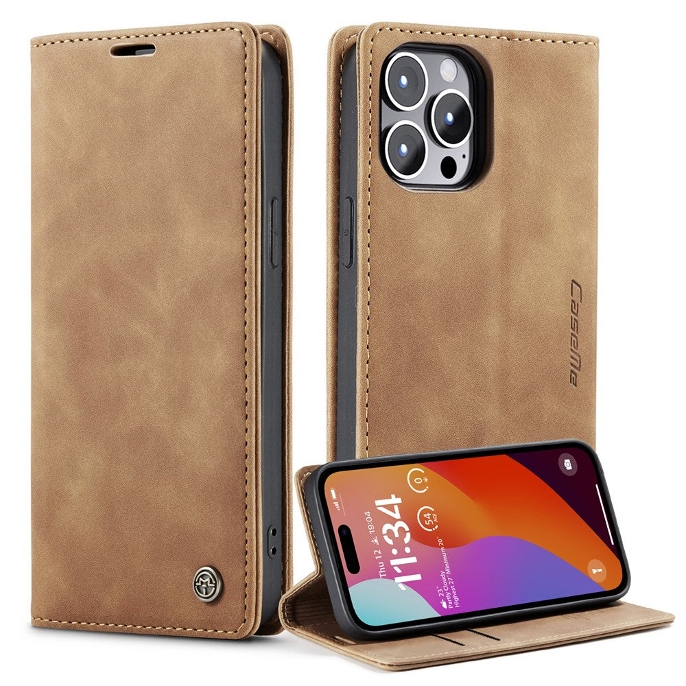 CASEME 013 Series iPhone 15 Pro Leather Wallet Case