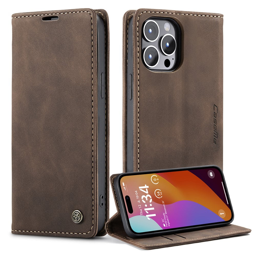 CASEME 013 Series iPhone 15 Pro Leather Wallet Case