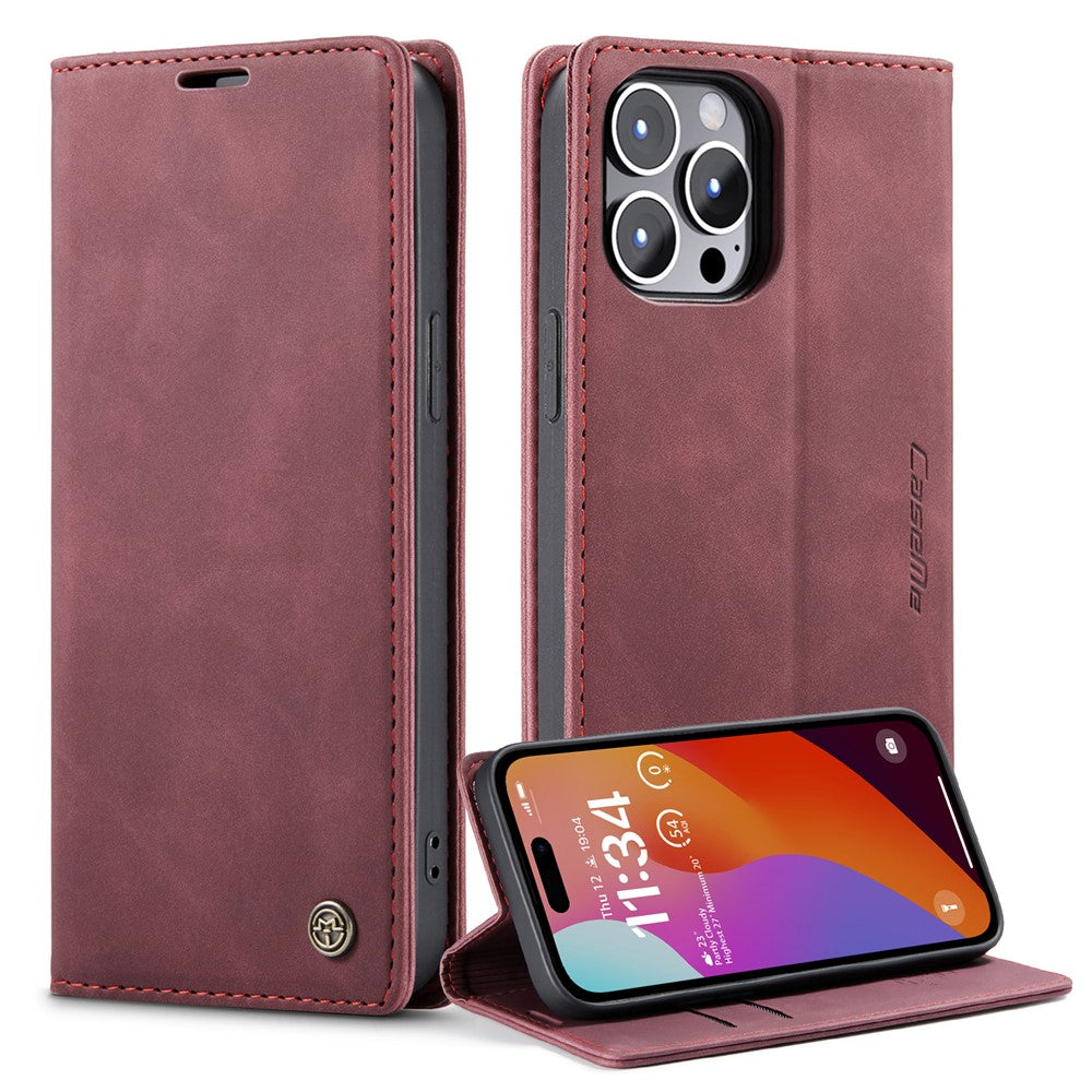 CASEME 013 Series iPhone 15 Pro Leather Wallet Case
