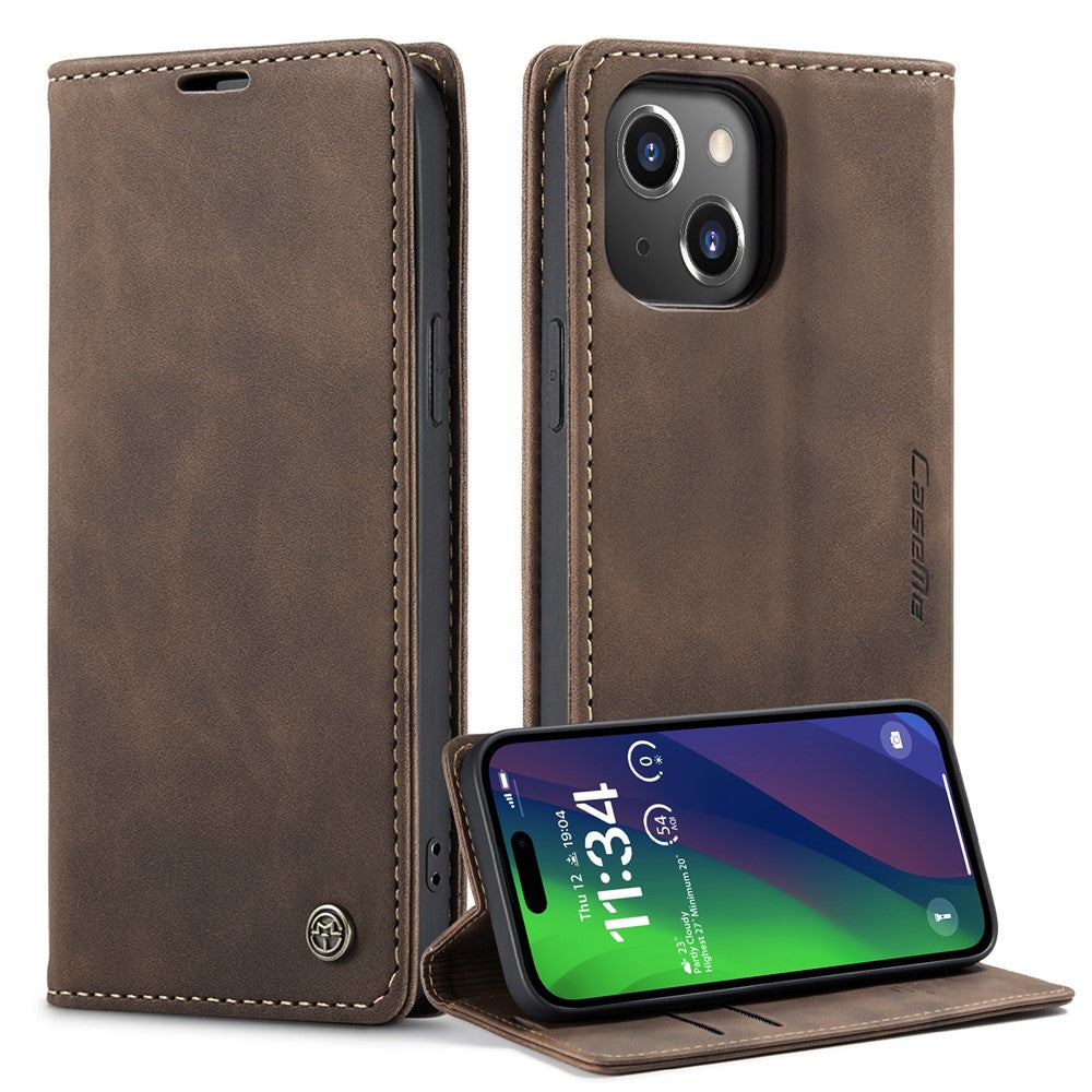 CASEME 013 Series iPhone 15 Leather Wallet Case