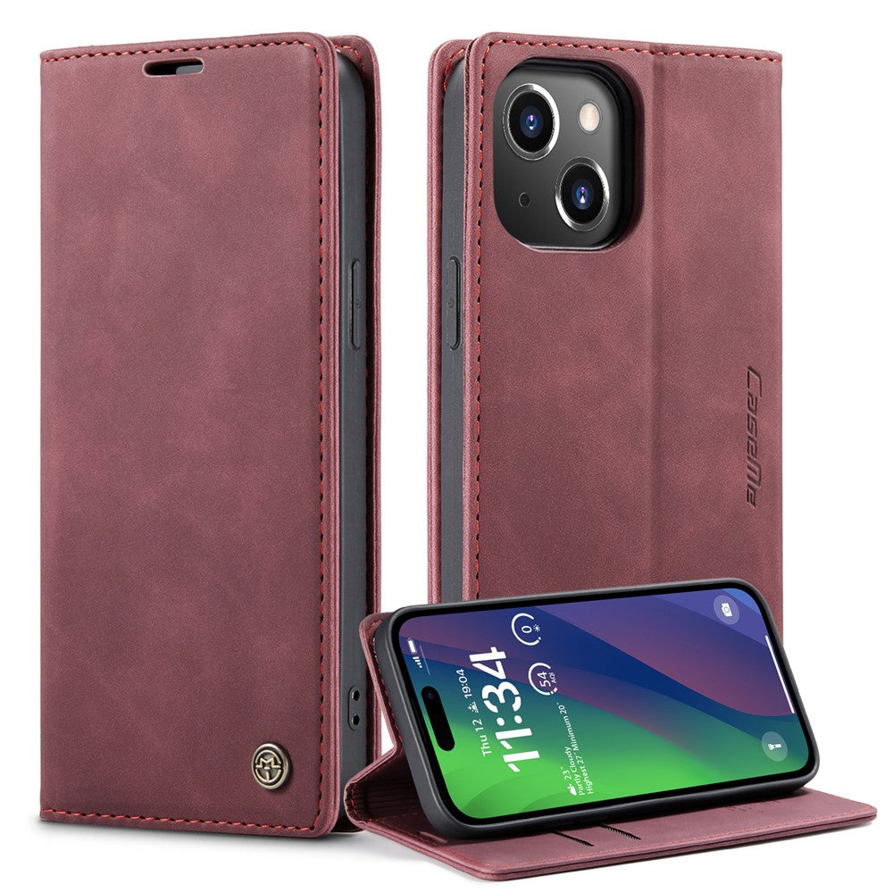 CASEME 013 Series iPhone 15 Leather Wallet Case