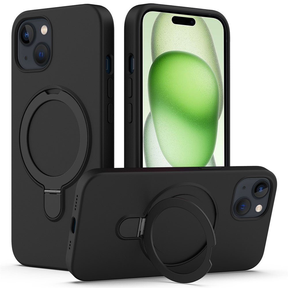iPhone 15 Magnetic Case with Ring Holder Kickstand