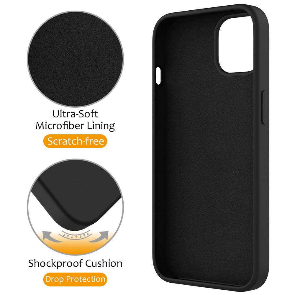 For iPhone 15 Magnetic Phone Case Ring Holder Kickstand Back Cover