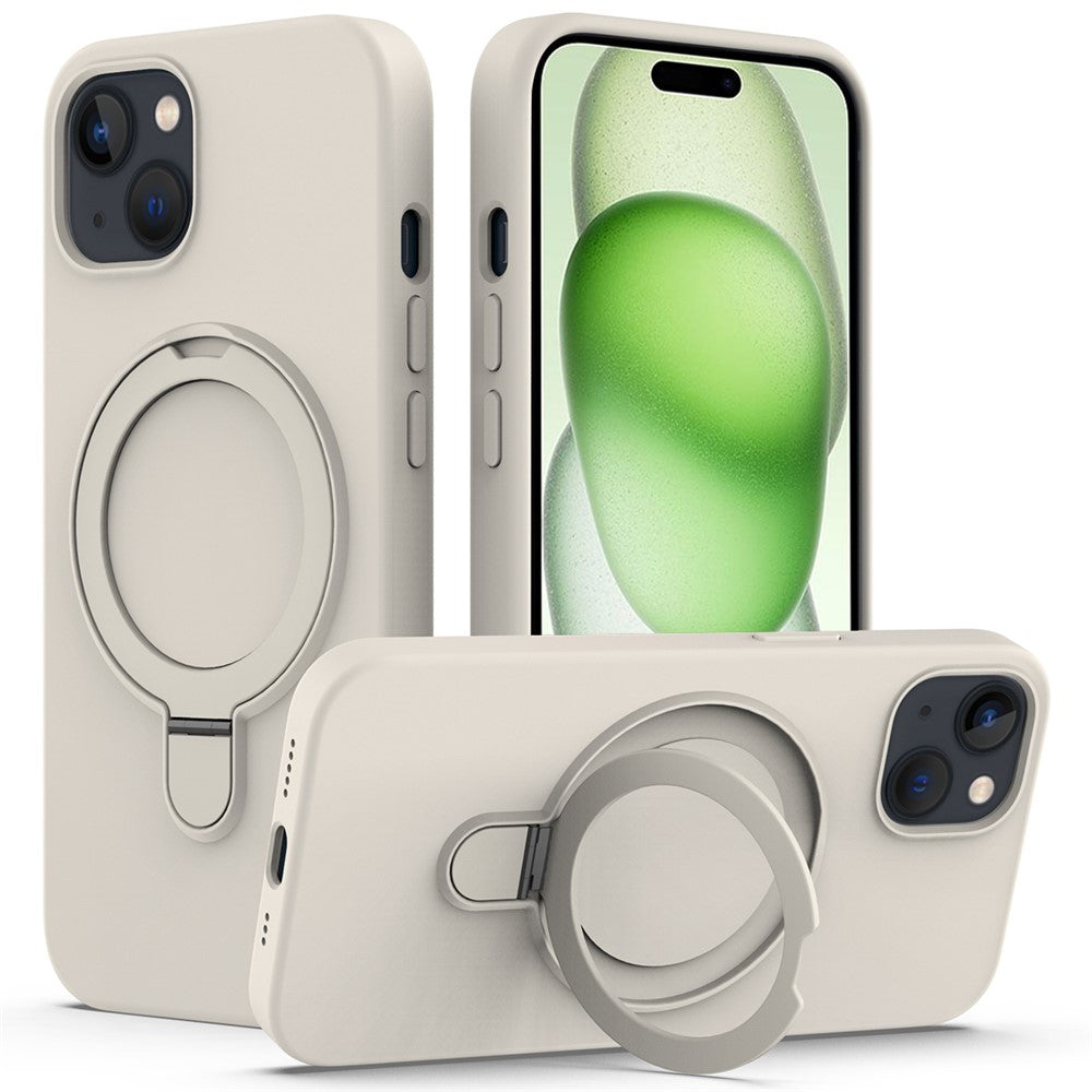 iPhone 15 Magnetic Case with Ring Holder Kickstand