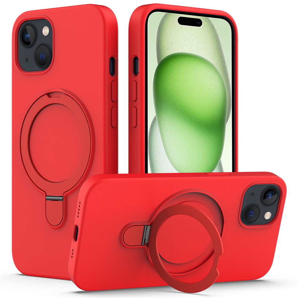 iPhone 15 Magnetic Case with Ring Holder Kickstand