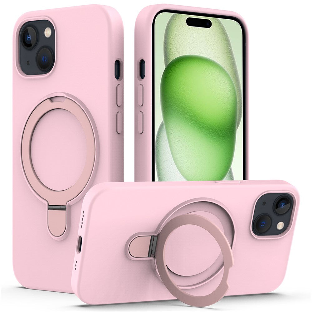 iPhone 15 Magnetic Case with Ring Holder Kickstand
