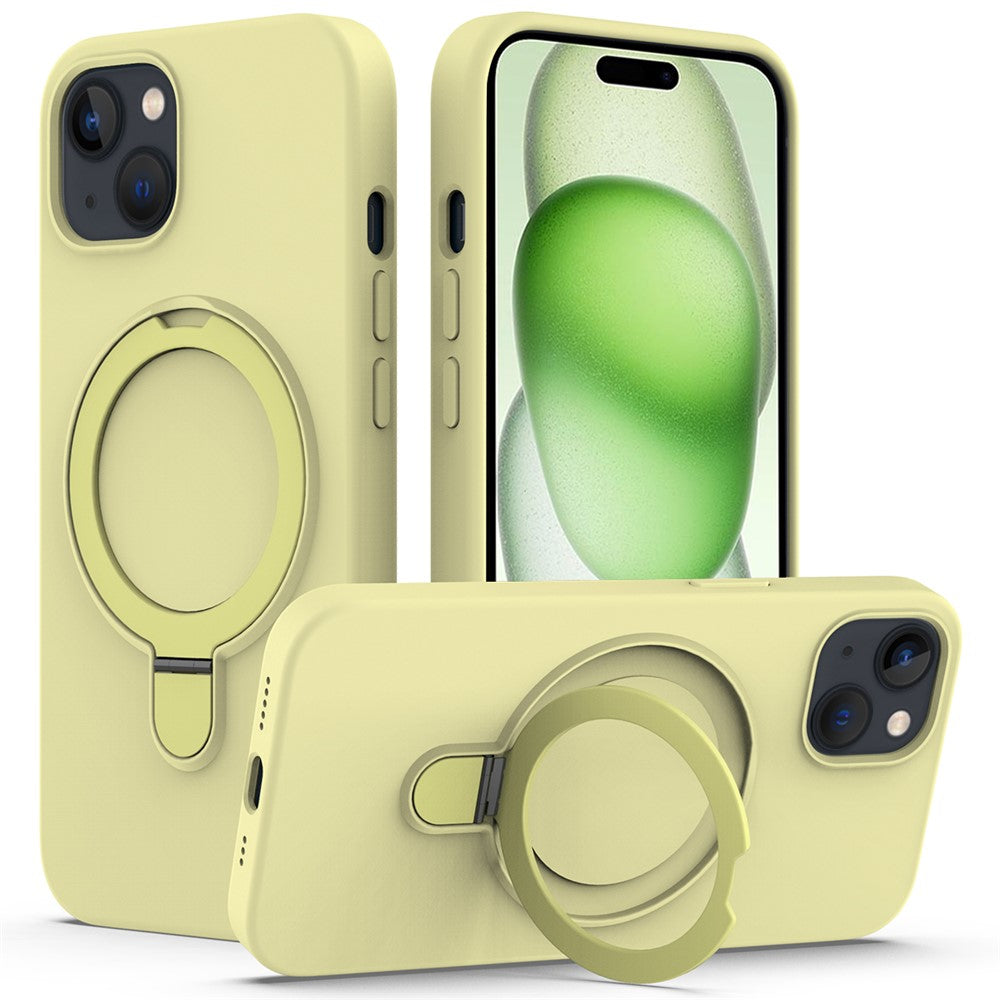 iPhone 15 Magnetic Case with Ring Holder Kickstand