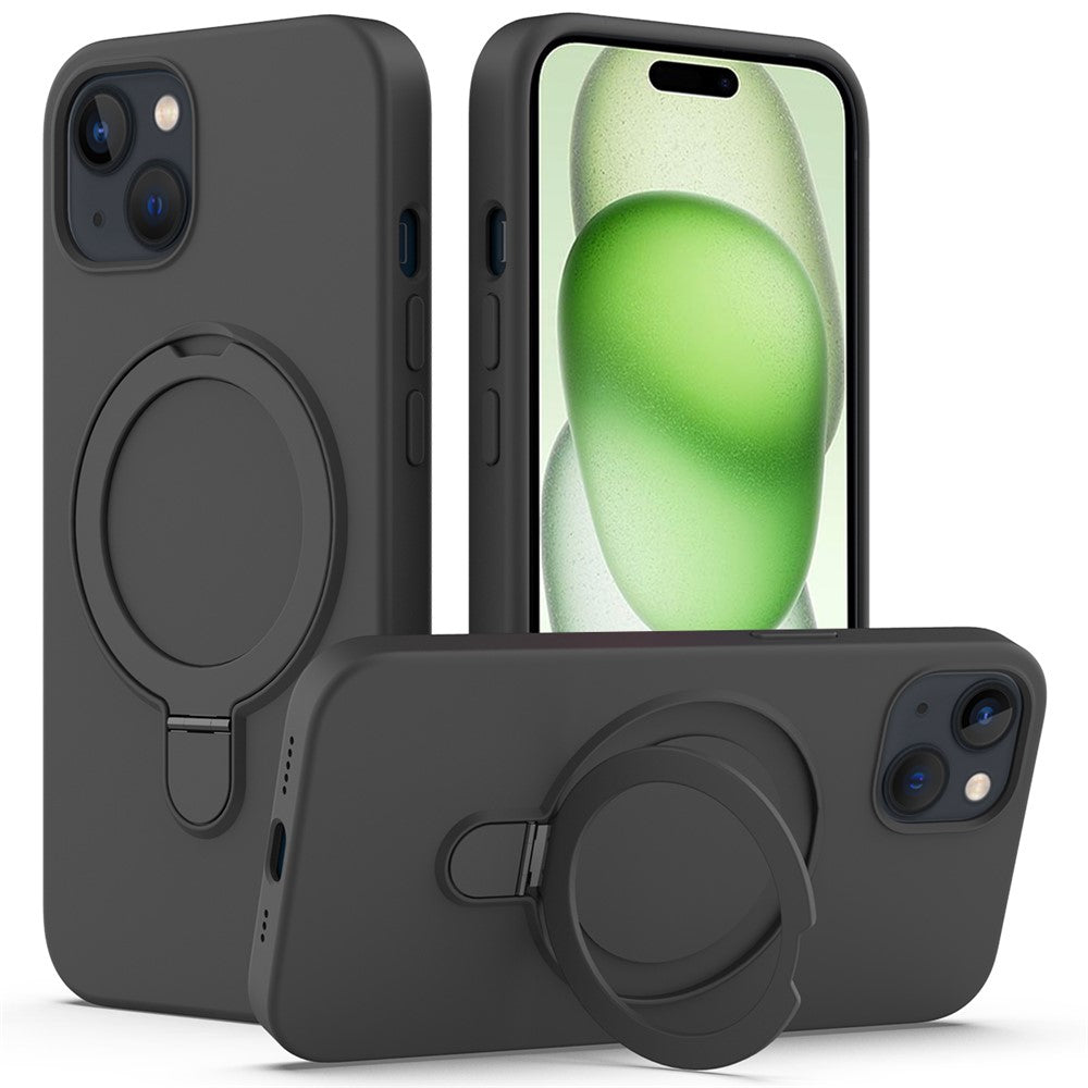 iPhone 15 Magnetic Case with Ring Holder Kickstand