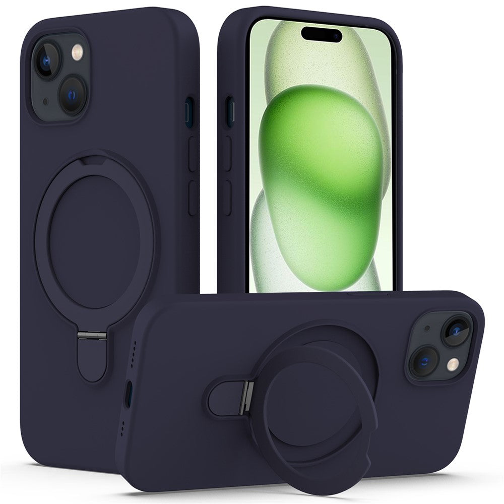 iPhone 15 Magnetic Case with Ring Holder Kickstand
