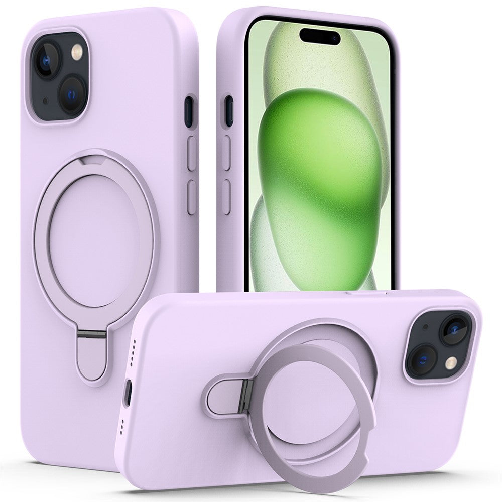 iPhone 15 Magnetic Case with Ring Holder Kickstand
