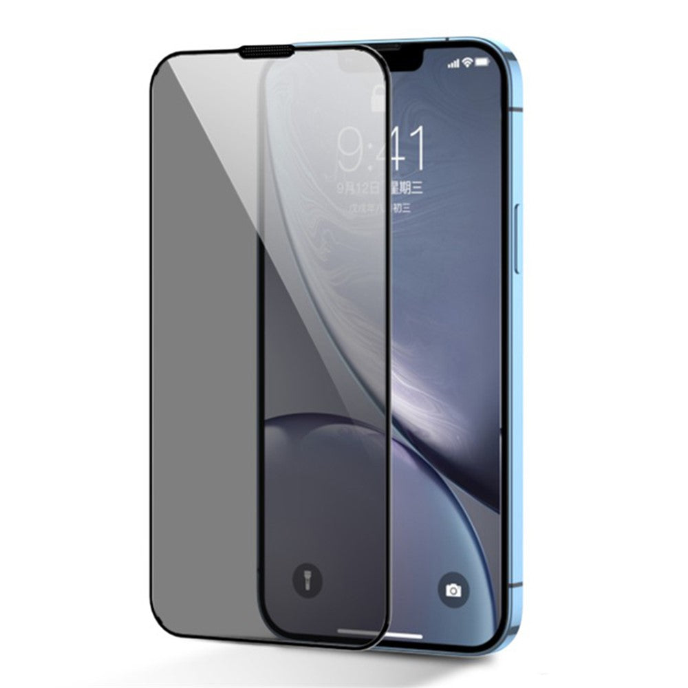 JOYROOM JR-P04 Silk Printing Screen Protector for iPhone 14 Pro Max 6.7 inch, Anti-Spy Full Covering Tempered Glass Film