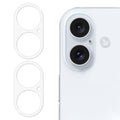 2Pcs For iPhone 16 / 16 Plus Camera Lens Protector 3D Arc Edge Tempered Glass Lens Film