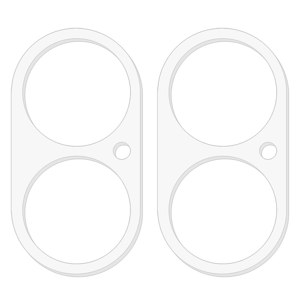 2Pcs For iPhone 16 / 16 Plus Camera Lens Protector 3D Arc Edge Tempered Glass Lens Film