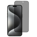 For iPhone 16 Matte Silk-Printing Tempered Glass Film 180-Degree Anti-Spy Screen Protector