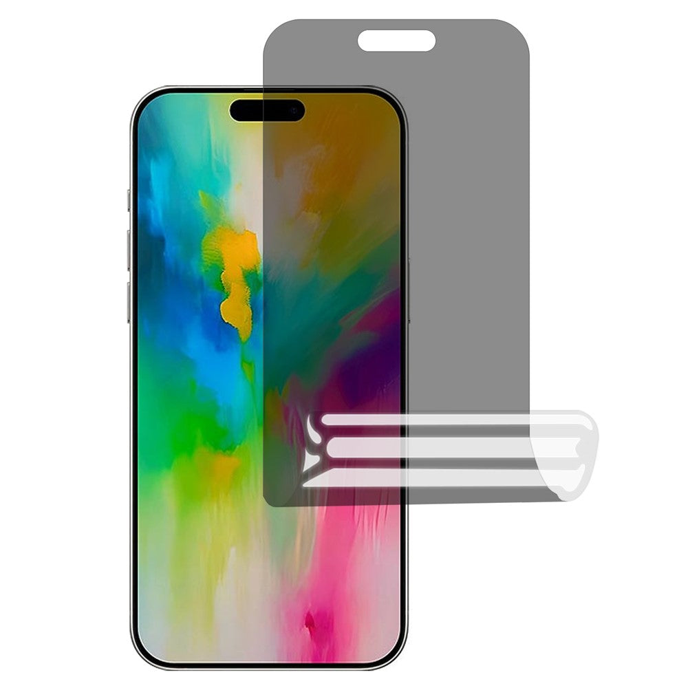 For iPhone 16 Screen Protector Anti-Spy TPU Matte Screen Protective Hydrogel Film