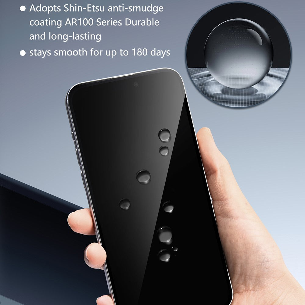 JOYROOM JR-MLG0281 For iPhone 16 Pro Anti-Spy Screen Protector 2.5D High Aluminium-Silicon Glass Film