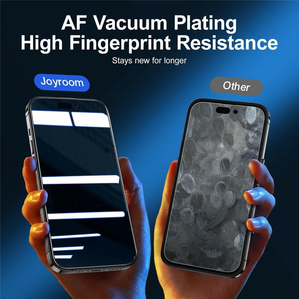 JOYROOM JR-Z33 For iPhone 15 2.5D Anti-Spy Full Screen Protector High Aluminium-Silicon Glass Film