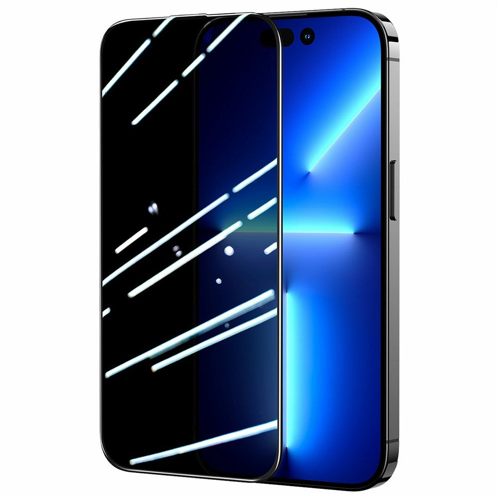 JOYROOM JR-Z34 For iPhone 15 Pro 2.5D Anti-Spy Full Screen Protector High Aluminium-Silicon Glass Film