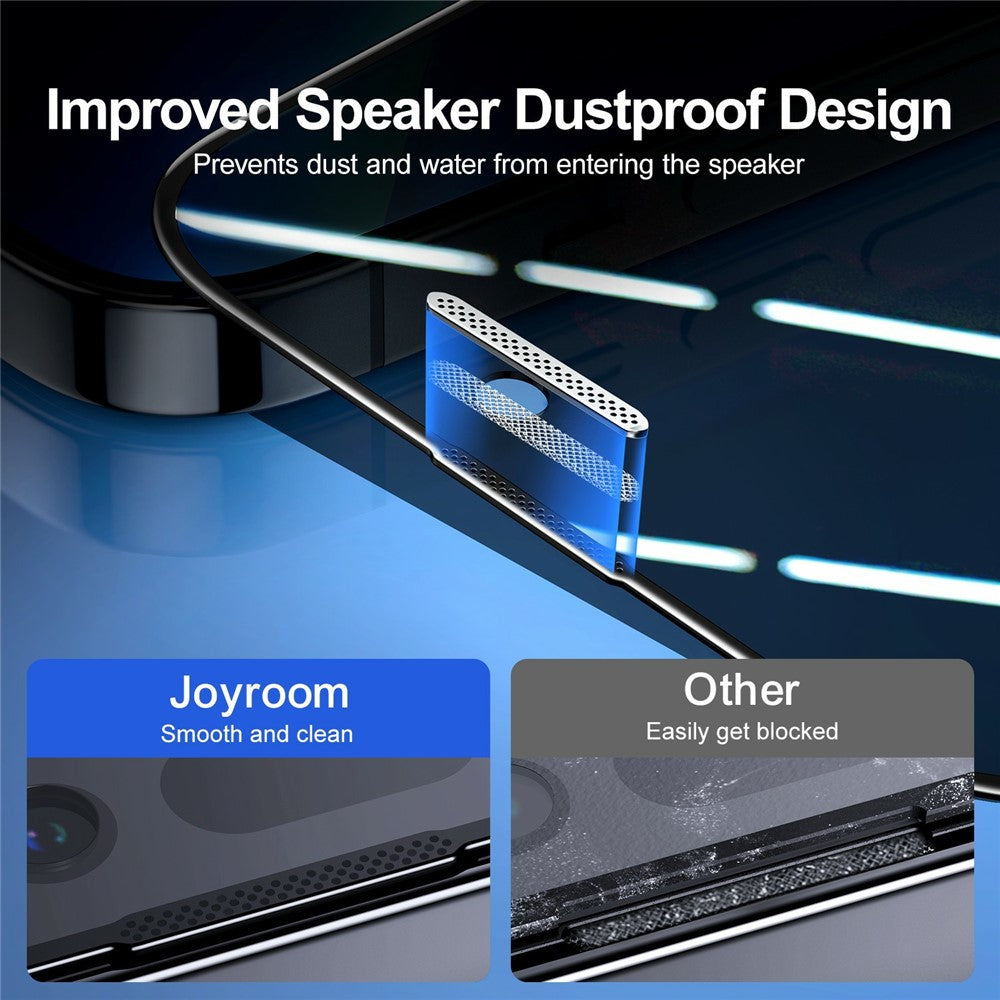 JOYROOM JR-Z34 For iPhone 15 Pro 2.5D Anti-Spy Full Screen Protector High Aluminium-Silicon Glass Film