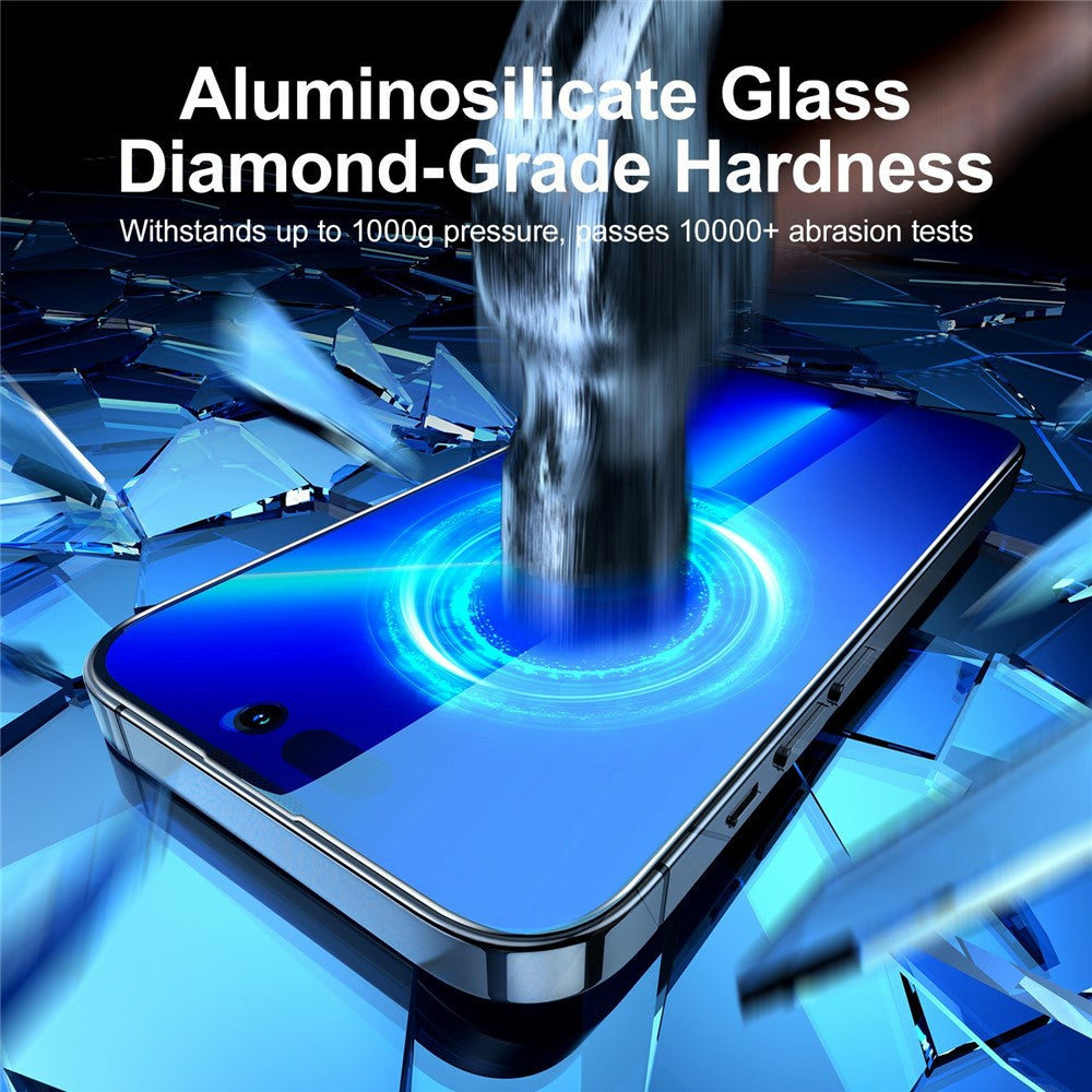 JOYROOM JR-Z34 For iPhone 15 Pro 2.5D Anti-Spy Full Screen Protector High Aluminium-Silicon Glass Film