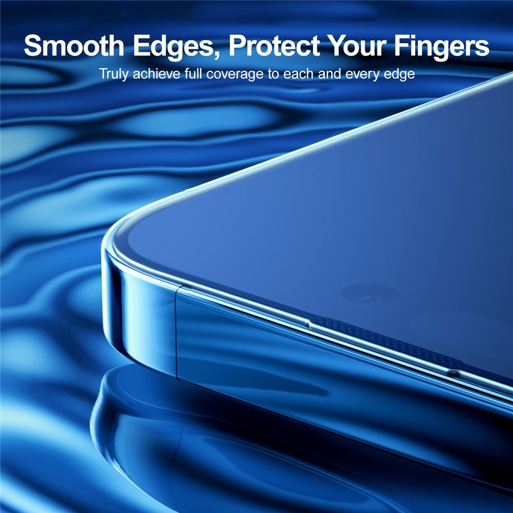JOYROOM JR-Z34 For iPhone 15 Pro 2.5D Anti-Spy Full Screen Protector High Aluminium-Silicon Glass Film