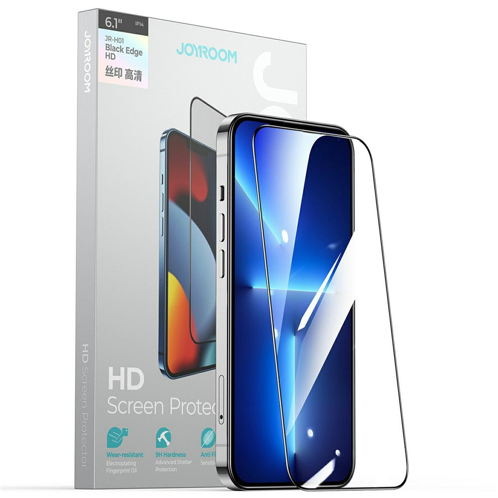 JOYROOM JR-Z22 For iPhone 15 Pro Silk Printing Screen Protector 2.5D High Aluminium-Silicon Glass Film