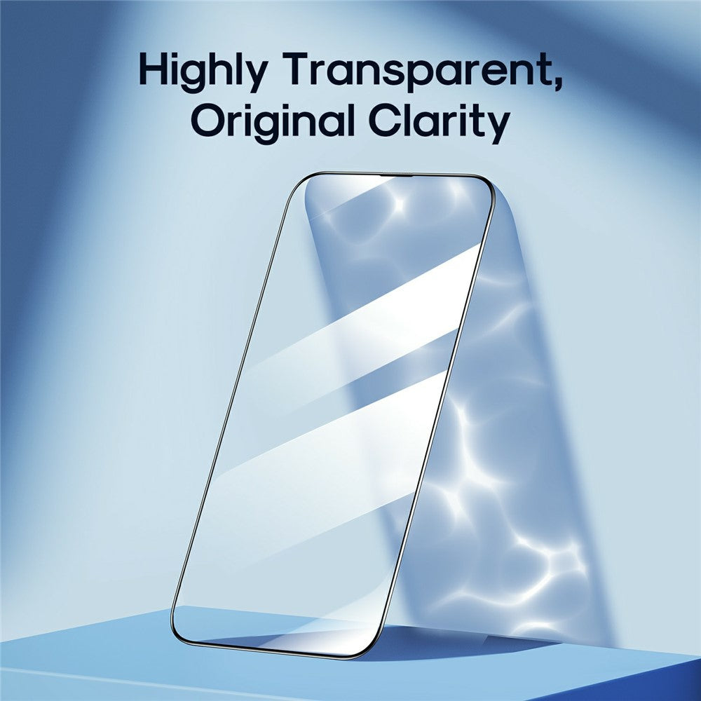 JOYROOM JR-Z21 For iPhone 15 Silk Printing Screen Protector 2.5D High Aluminium-Silicon Glass Film