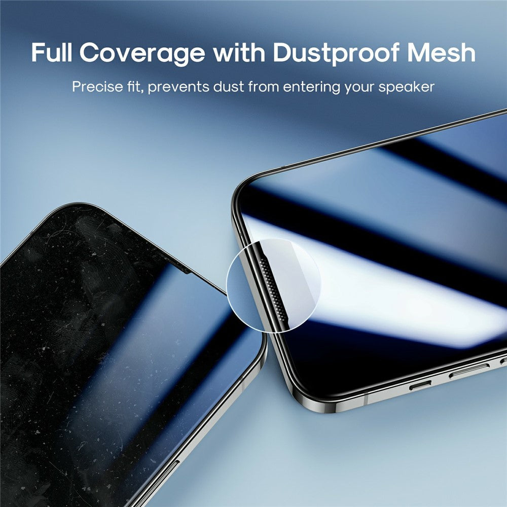 JOYROOM JR-Z21 For iPhone 15 Silk Printing Screen Protector 2.5D High Aluminium-Silicon Glass Film