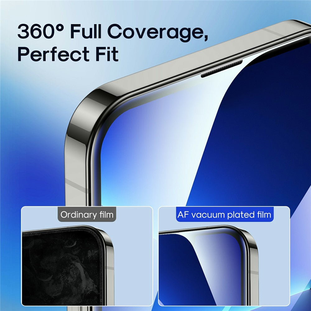 JOYROOM JR-Z21 For iPhone 15 Silk Printing Screen Protector 2.5D High Aluminium-Silicon Glass Film