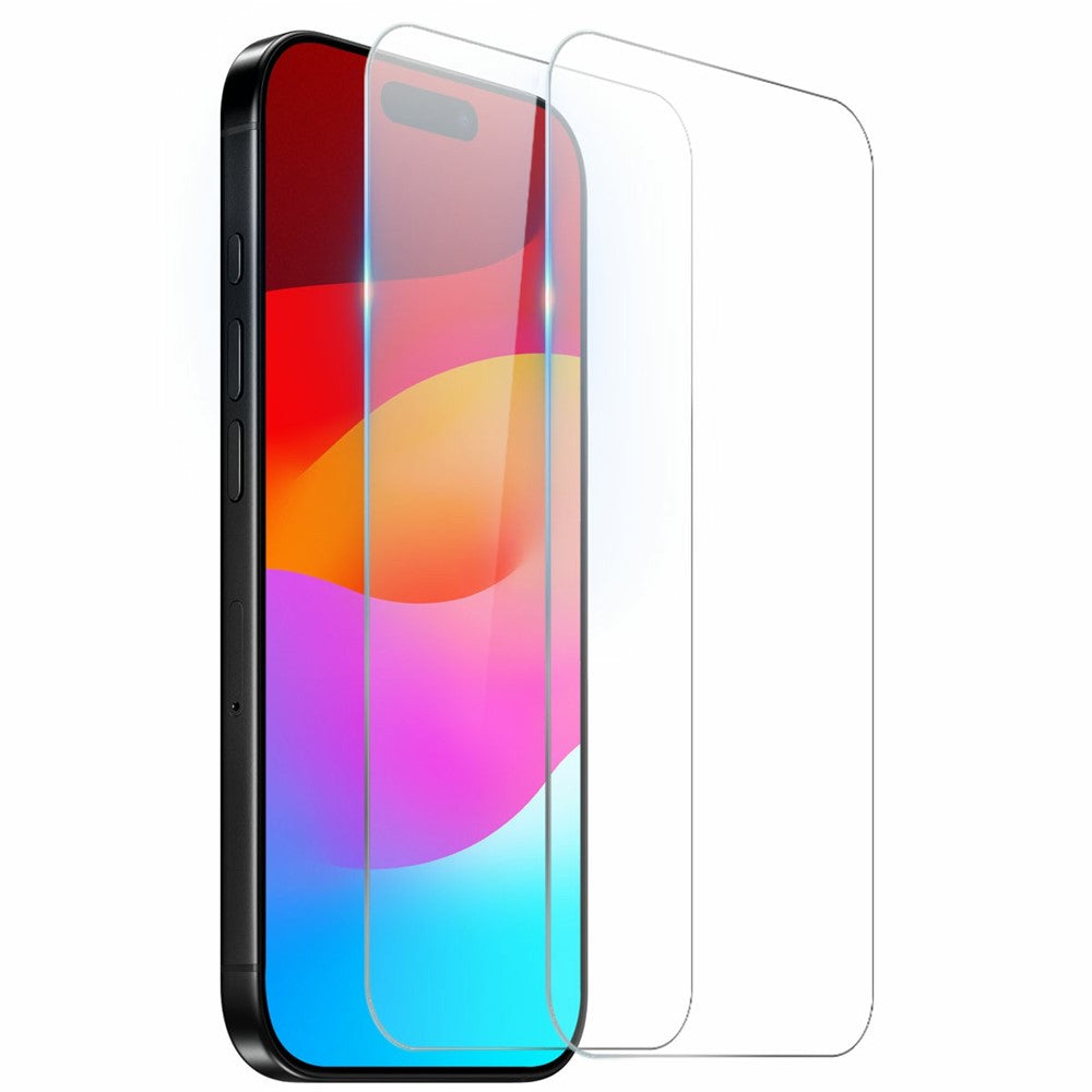 NORTHJO 2Pcs A+ Clear Screen Protector for iPhone 17 Pro Shatterproof 0.3mm 2.5D Tempered Glass Film
