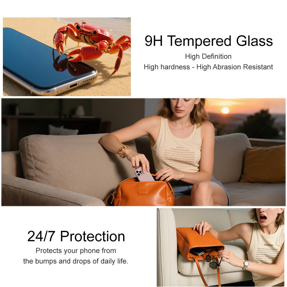 IMAK H Series For iPhone 17 Pro Max Tempered Glass Screen Protector Shatter-Proof Protection