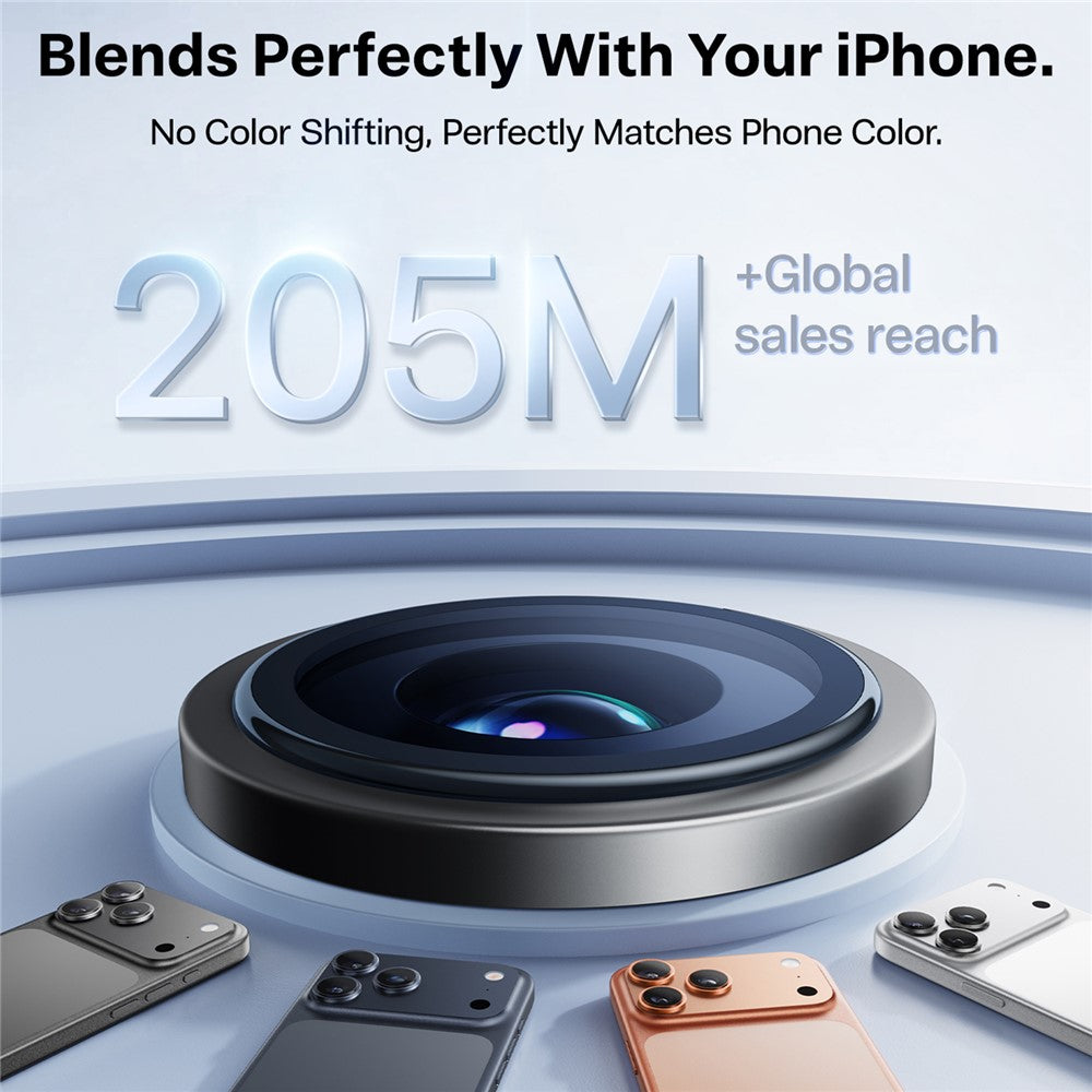 TORRAS 1 Set For iPhone 17 Pro Camera Lens Protector Tempered Glass Clear Lens Film