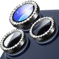 1Set For iPhone 17 Pro Camera Lens Protector Tempered Glass+Metal Ring Rhinestone Lens Film